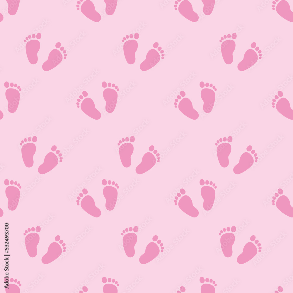 Cute Pink Little Baby Feet