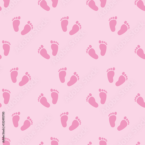 Cute Pink Little Baby Feet