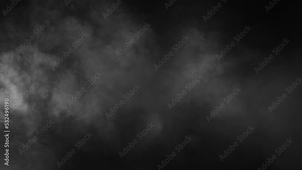 Abstract white smoke in slow motion. Smoke, Cloud of cold fog in light spot background. Light, white, fog, cloud, black background, 4k, ice smoke cloud. Floating fog. Abstract white smoke in slow motion. Smoke, Cloud of cold fog in light spot background. Light, white, fog, cloud, black background, 4k, ice smoke cloud. Floating fog.