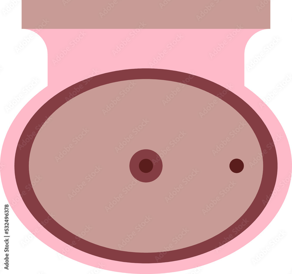 Lavatory Sink in Top View Lavatory Sink in Top View