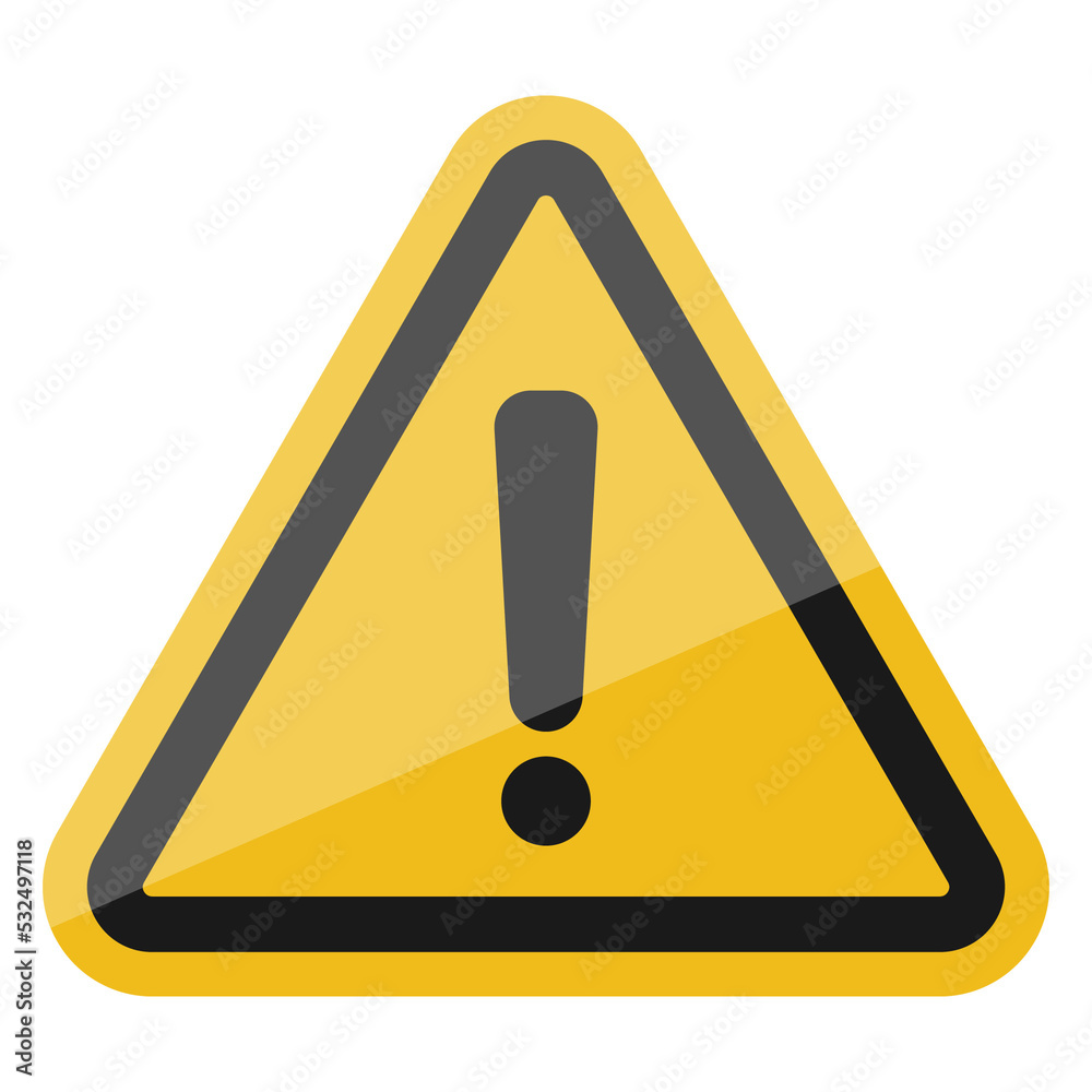 Warning sign icon transparent background Warning sign icon transparent background