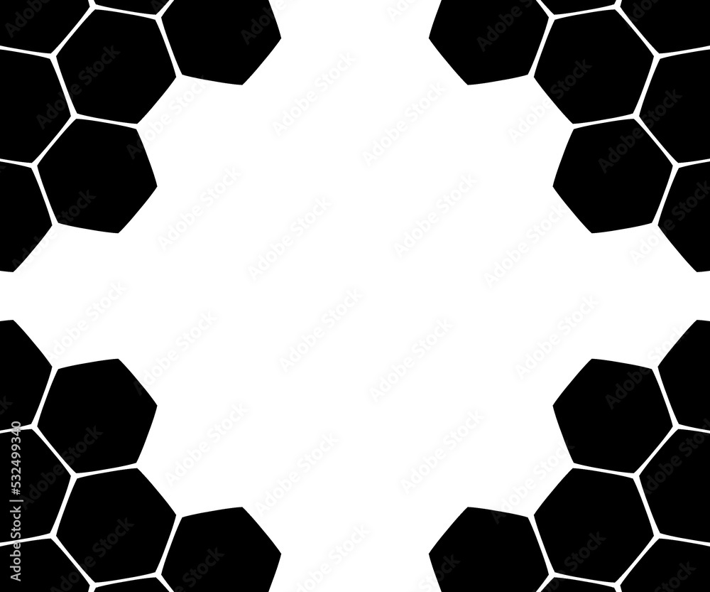Fototapeta premium 近未来風 六角形 余白あり