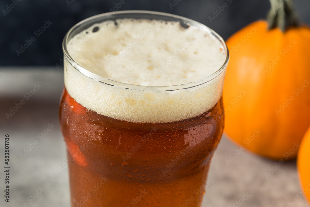 Boozy Refreshing Pumpkin Ale Craft Beer