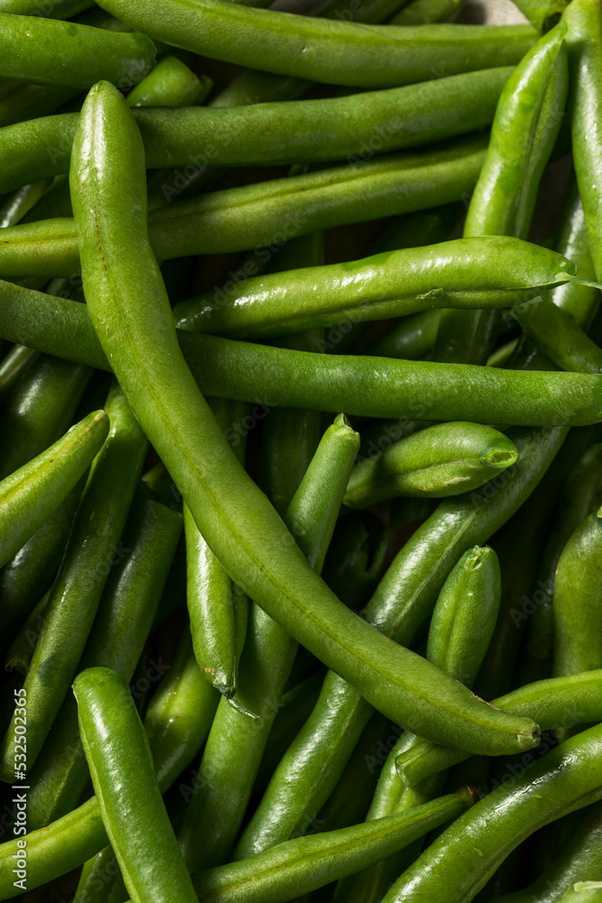Raw Green Organic String Beans Raw Green Organic String Beans