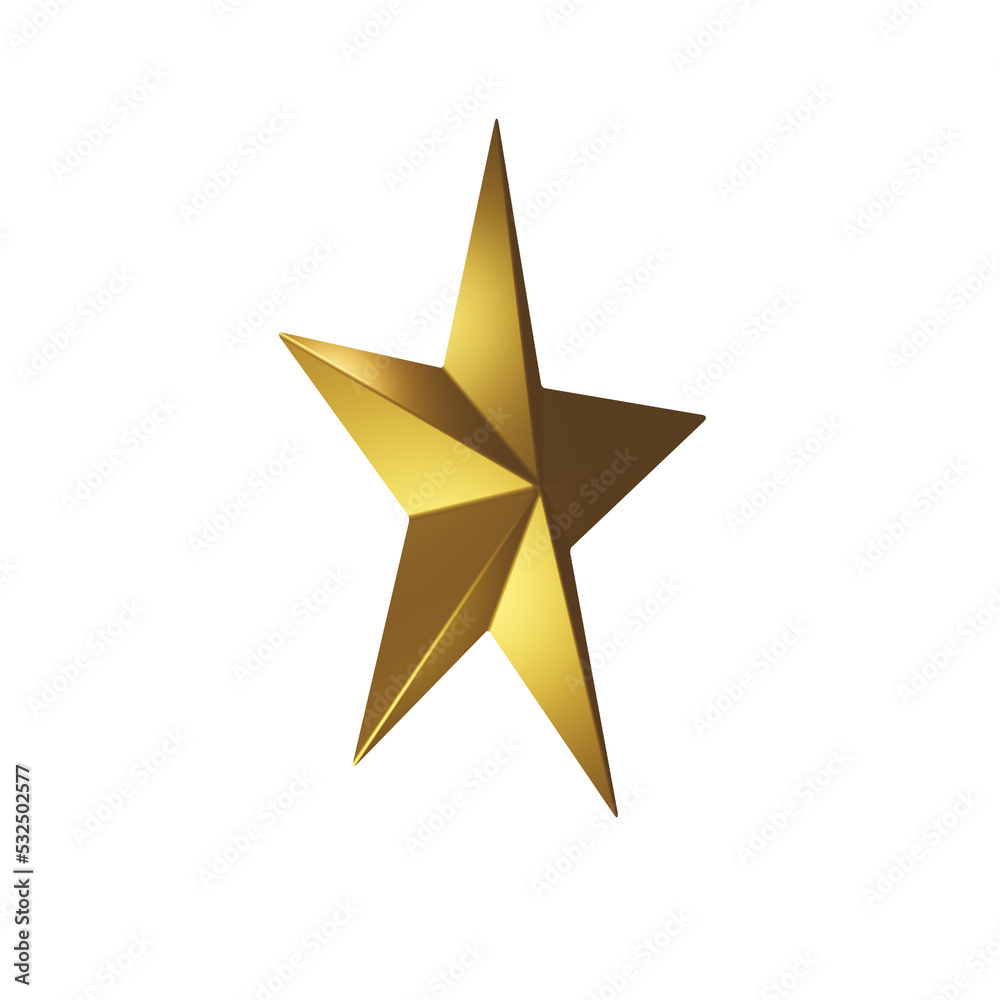 Obraz premium star 3d icon