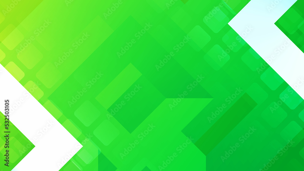 Obraz premium green triangle abstract digital Facebook web banner with Dimond and hexagon shape technology background and has space to wright
