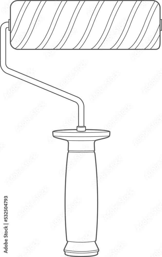 Obraz premium paint brush png file for construction builder