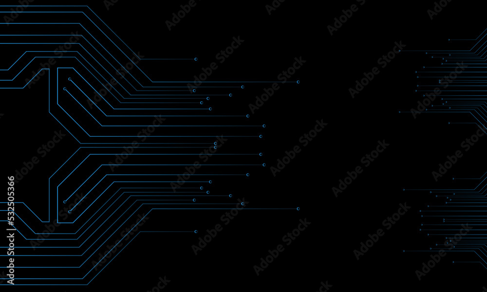 dark blue abstract electronic circuit vector illustration dark blue abstract electronic circuit vector illustration