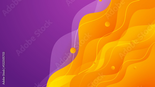 Abstract purple and orange background. Abstract colorful wavy background. Business background. Futuristic technology digital hi tech concept. Website, banner and brochure background