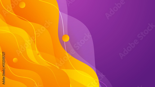 Abstract purple and orange background. Abstract colorful wavy background. Business background. Futuristic technology digital hi tech concept. Website, banner and brochure background