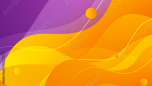 Abstract purple and orange background. Abstract colorful wavy background. Business background. Futuristic technology digital hi tech concept. Website, banner and brochure background