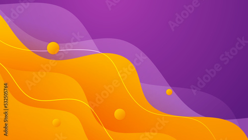 Abstract purple and orange background. Abstract colorful wavy background. Business background. Futuristic technology digital hi tech concept. Website, banner and brochure background
