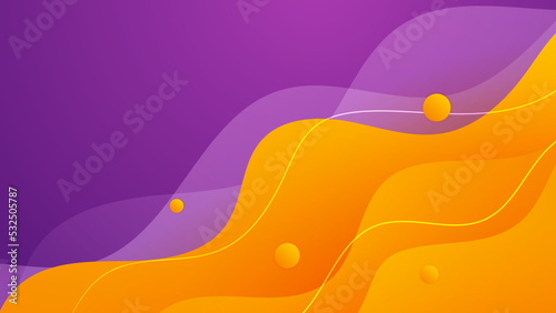 Abstract purple and orange background. Abstract colorful wavy background. Business background. Futuristic technology digital hi tech concept. Website, banner and brochure background