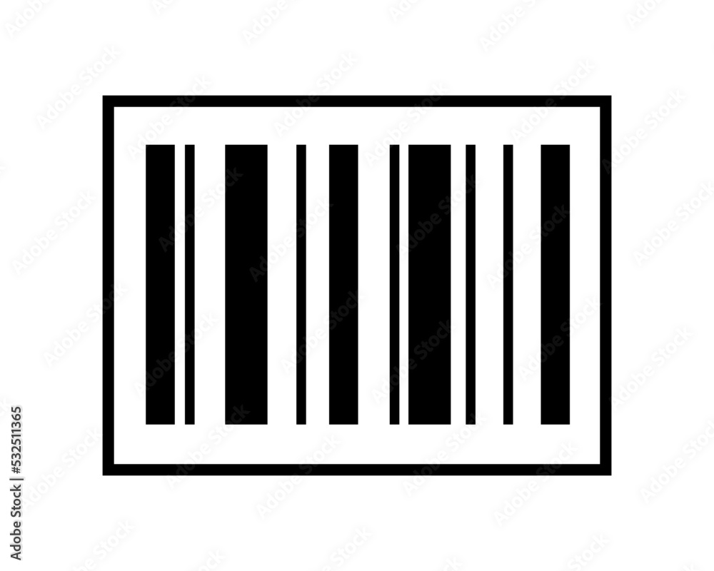 Vector illustration black barcode.
Vector illustration black barcode.