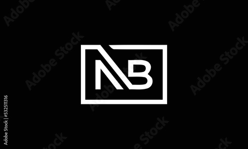 Creative Letter NB Logo Design Template Vector Illustration Editable.