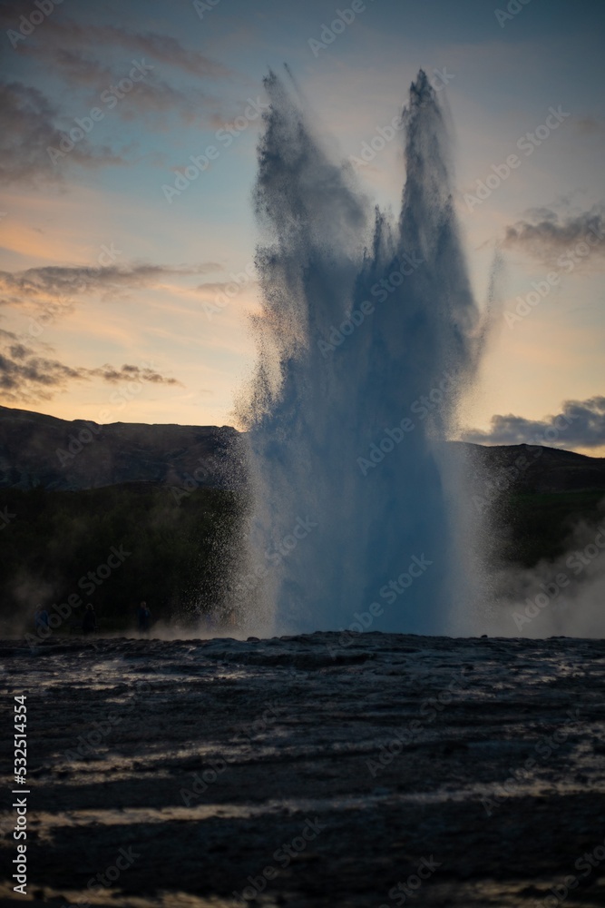 geyser at park national park