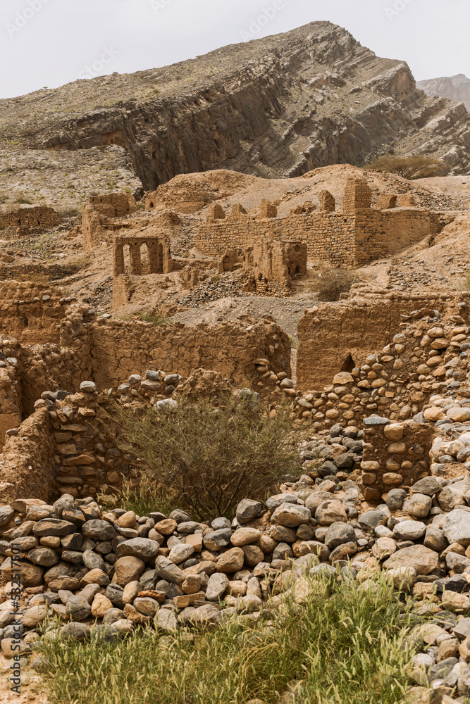 ruins of the ancient city in Oman