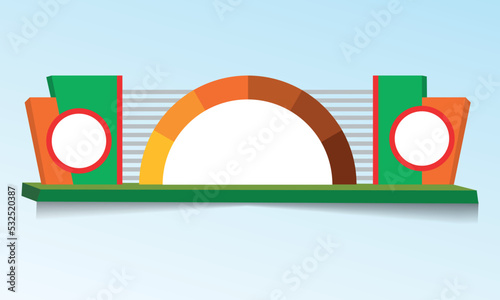 gate entrance to exhibition stand design