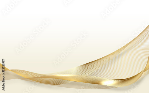 Abstract gold light threads background.