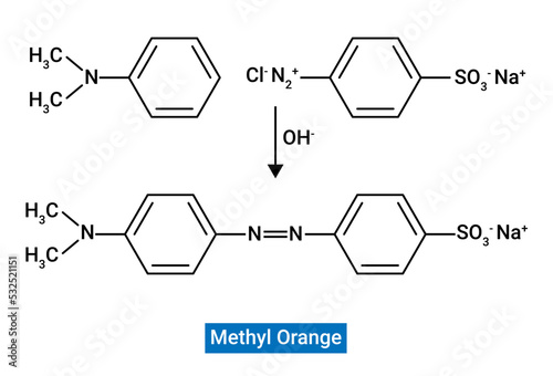 Chemical structure of Methyl Orange