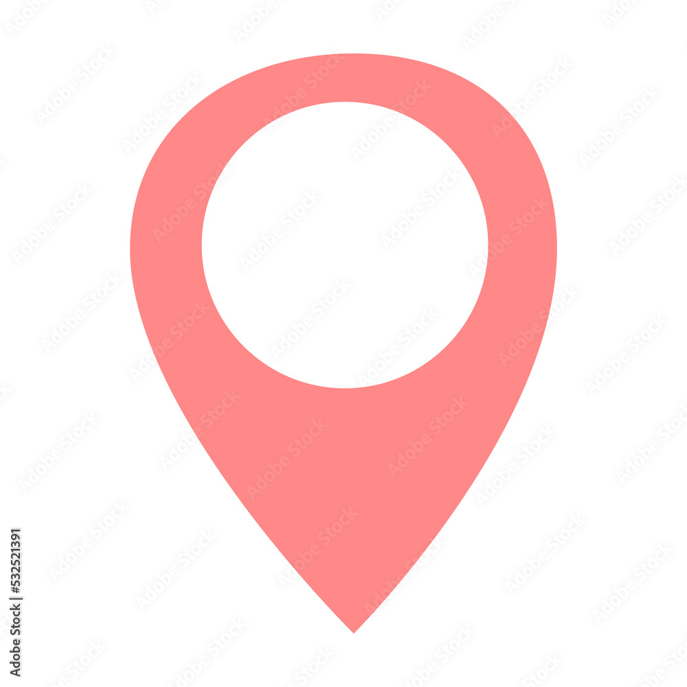 Flat GPS location sign symbol Flat GPS location sign symbol