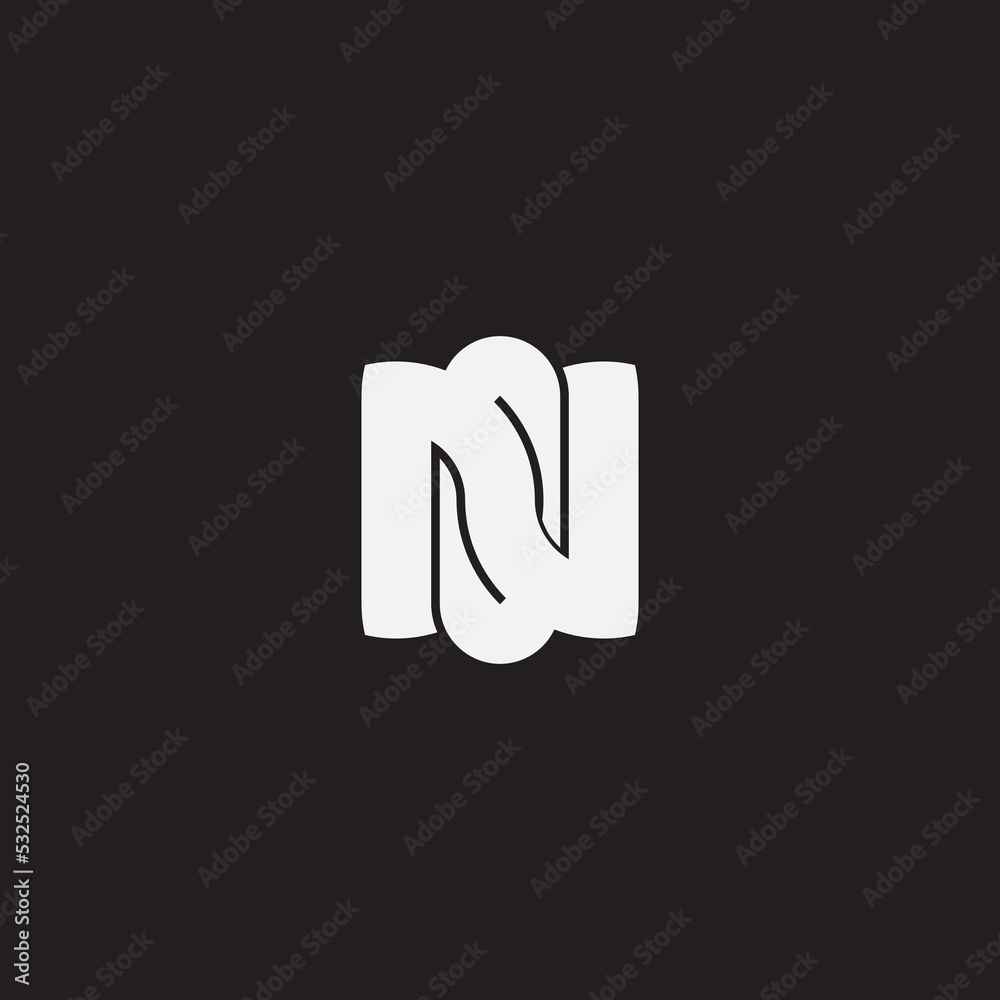 SN or NS monogram logo template. SN or NS monogram logo template.