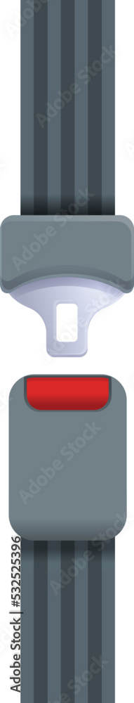 Unblocked belt icon cartoon vector. Car seat. Safety accident Unblocked belt icon cartoon vector. Car seat. Safety accident