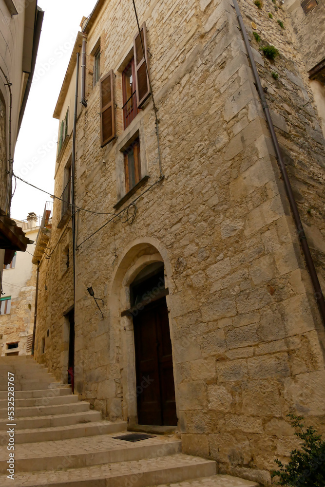 Borgo medievale di Pretoro.Abruzzo, Italy