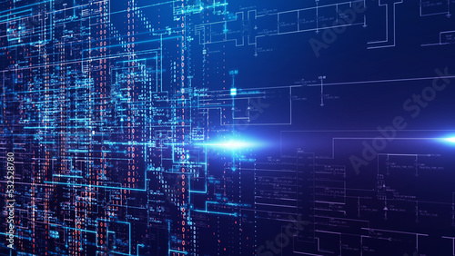 Technology background printed circuit board/Technology background of the abstract computer motherboard, can be used in the description of technological processes, science, education. 