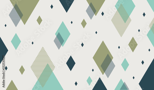 Abstract modern background vector with rhombus shapes and line pattern