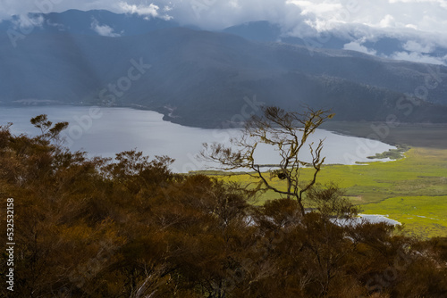 Lake Anggi at the top of Mount Arfak, is in the Arfak Mountains Regency, West Papua province photo