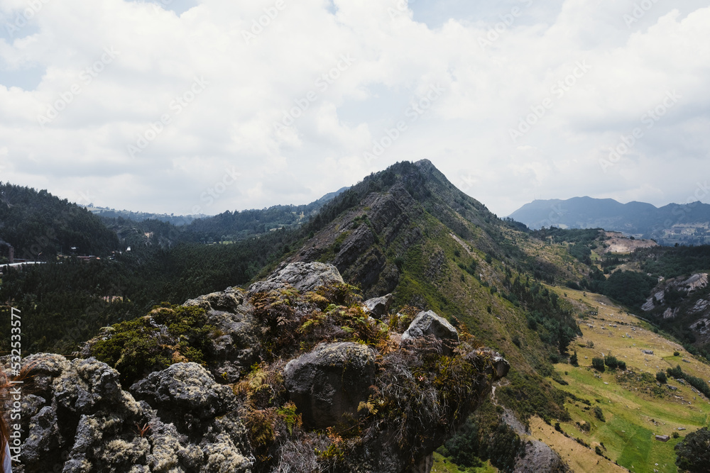 Green Mountain Landscape In Colombia Green Mountain Landscape In Colombia