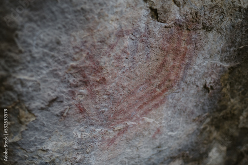Colombian Aboriginal Cave Paintings photo