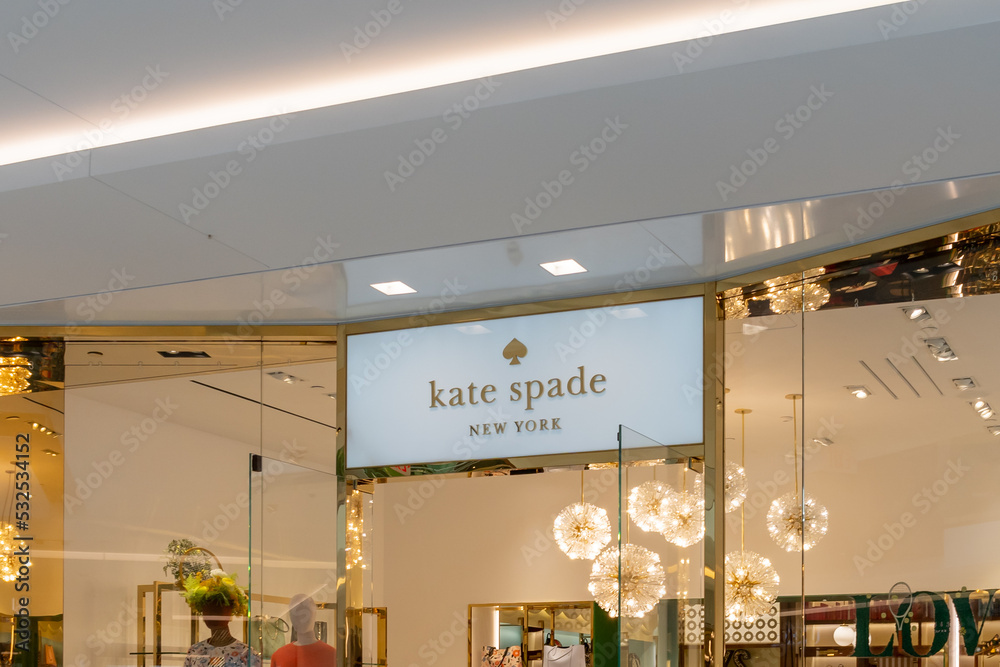 Houston, Texas, USA February 25, 2022 Kate Spade New York store in a