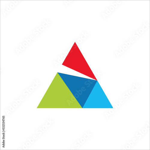 Free Download initial letter A overlap color logo design vector sign - GFXLoad