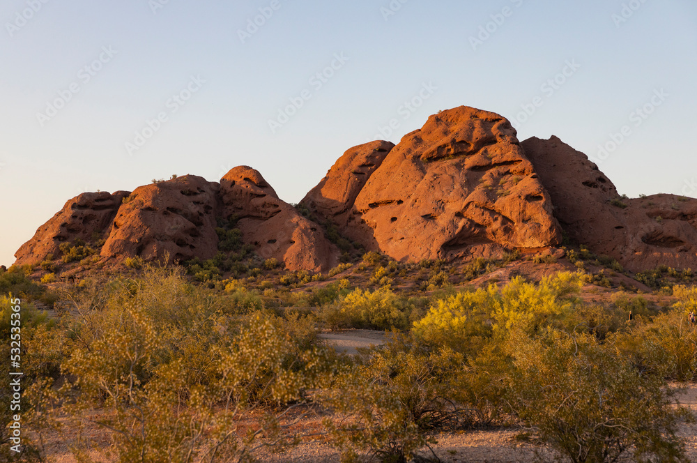 Landscape with Red Rocks near City of Phoenix Arizona Landscape with Red Rocks near City of Phoenix Arizona