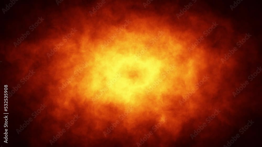 Looped dark fire flames copy space animation background.	
