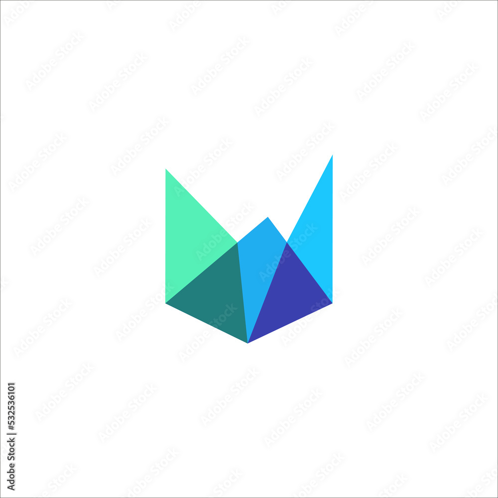 abstract geometric overlap logo abstract geometric overlap logo