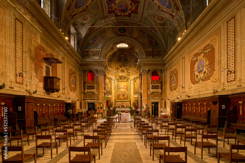 Oratorio di San Francesco Saverio (oratorio del Caravita) baroque styled church in the Pigna district of Rome, Italy
