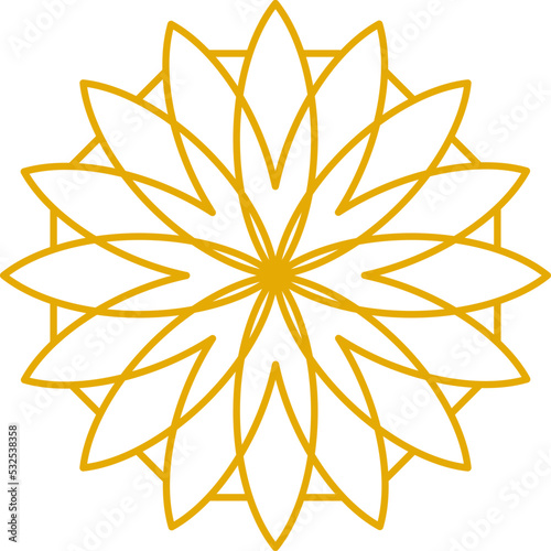 Arabic oriental design element. Vector illustration