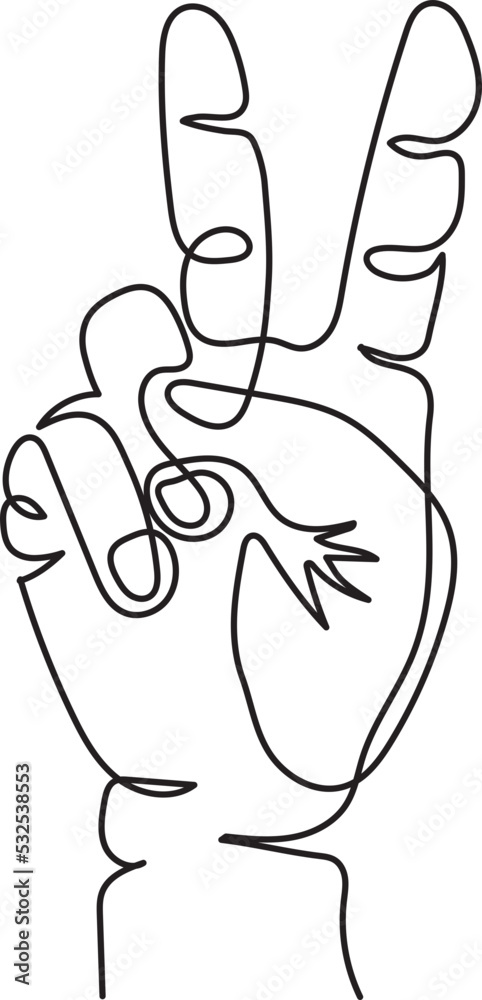 peace sign hand gesture minimal outline art peace sign hand gesture minimal outline art