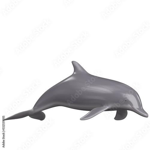 3d rendering illustration of a dolphin