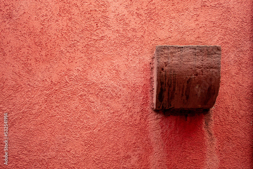 Object on the isolated red wall background © photomobilet