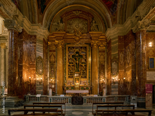 The Ludovisi chapel (tomb of Pope Gregorius XV) in S. Ignazio di Loyola church, Rome 
