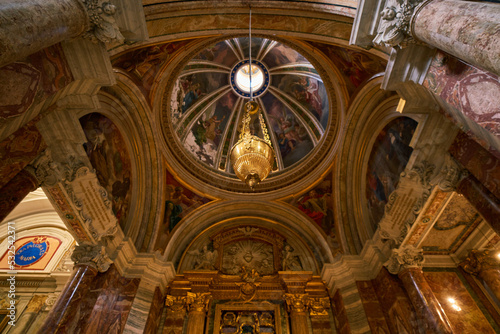 The ceiling of the Ludovisi chapel in S. Ignazio di Loyola church  Rome