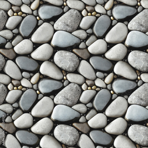 Murais de parede Seastones seamless pattern