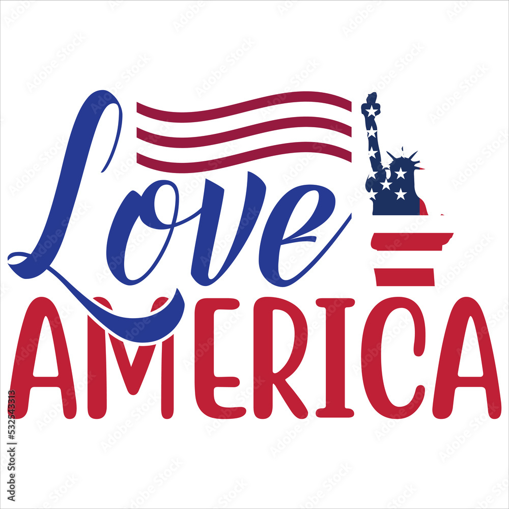 Naklejka premium Love America