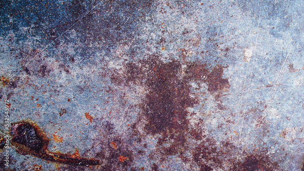 Fototapeta premium Blue rusted wall