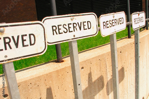 Reserved Signs photo