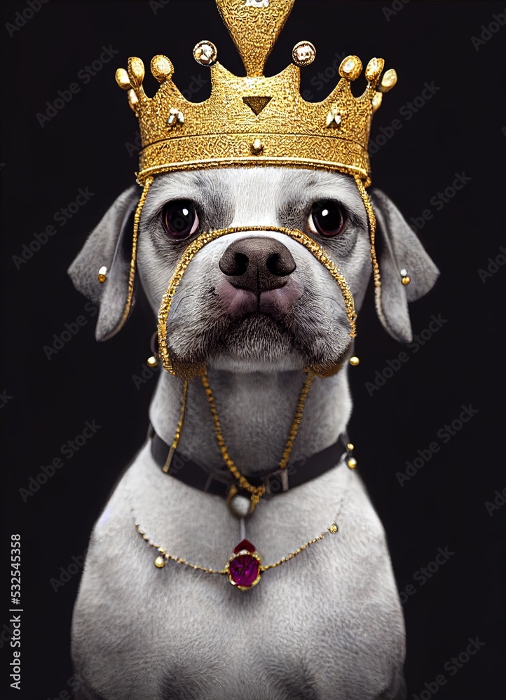 King dog - obrazy, fototapety, plakaty 